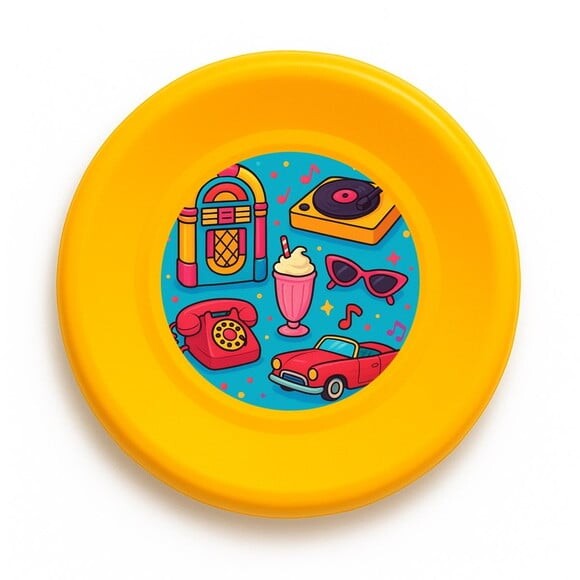 Disco de Arremesso Frisbee Anos 50