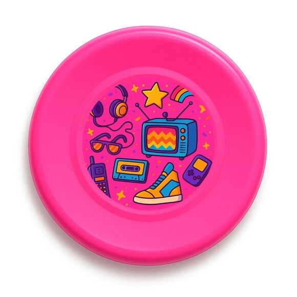 Disco de Arremesso Frisbee Anos 80