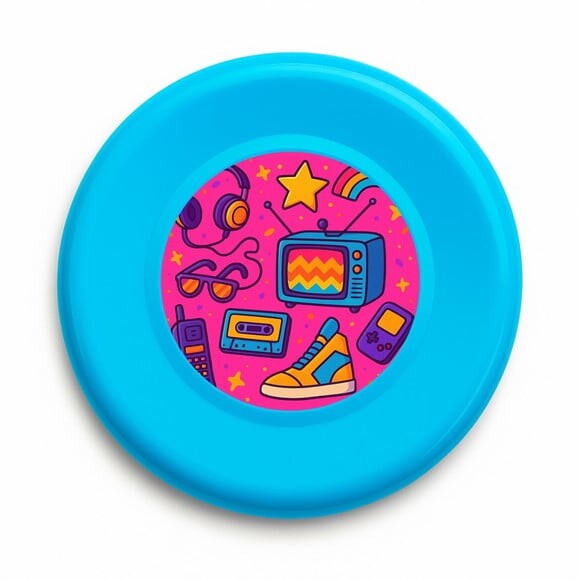 Disco de Arremesso Frisbee Anos 80