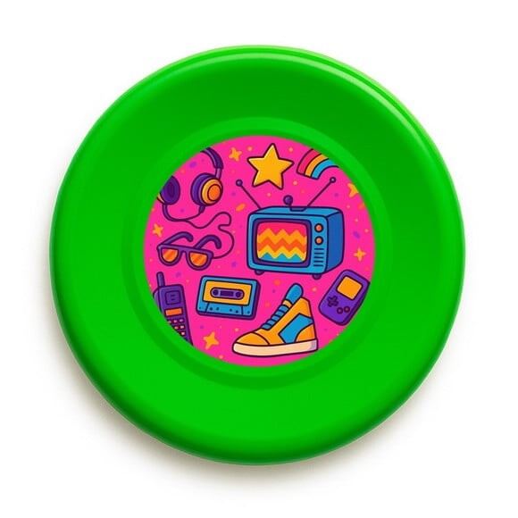 Disco de Arremesso Frisbee Anos 80