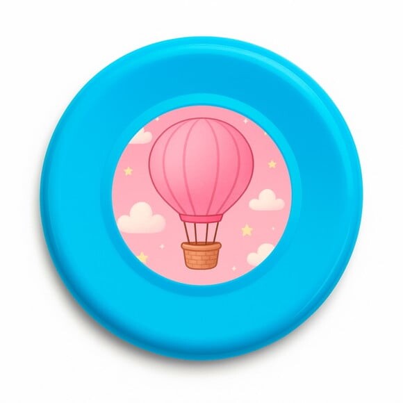 Disco de Arremesso Frisbee Balão de Ar Rosa
