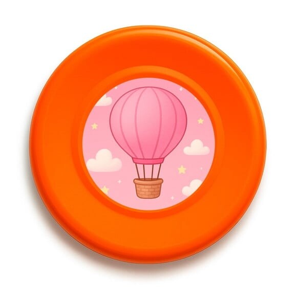 Disco de Arremesso Frisbee Balão de Ar Rosa