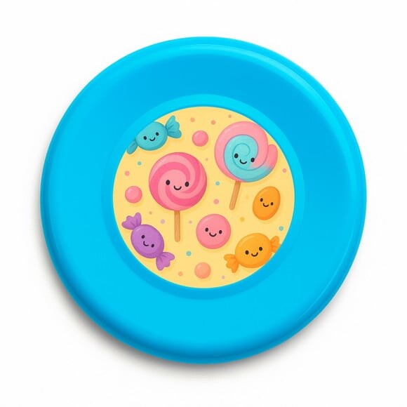 Disco de Arremesso Frisbee Balas e Pirulitos