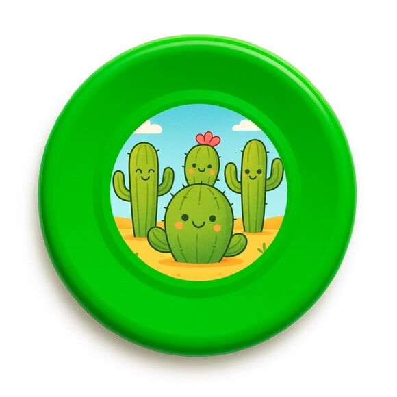 Disco de Arremesso Frisbee Cactos Fofos