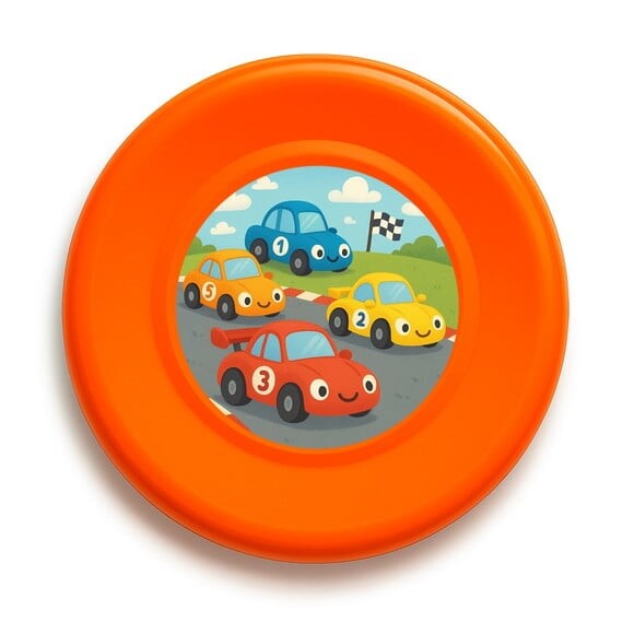 Disco de Arremesso Frisbee Carros de Corridas