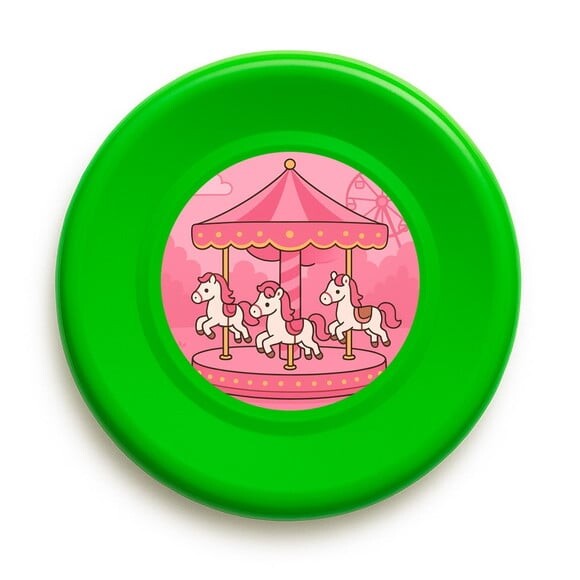 Disco de Arremesso Frisbee Carrossel Rosa