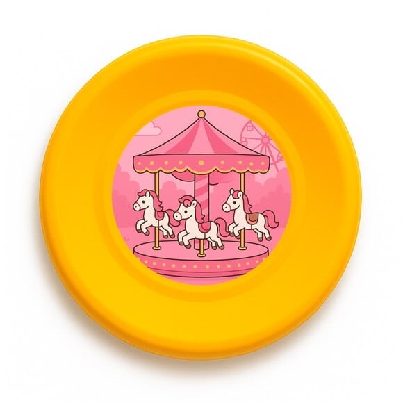 Disco de Arremesso Frisbee Carrossel Rosa