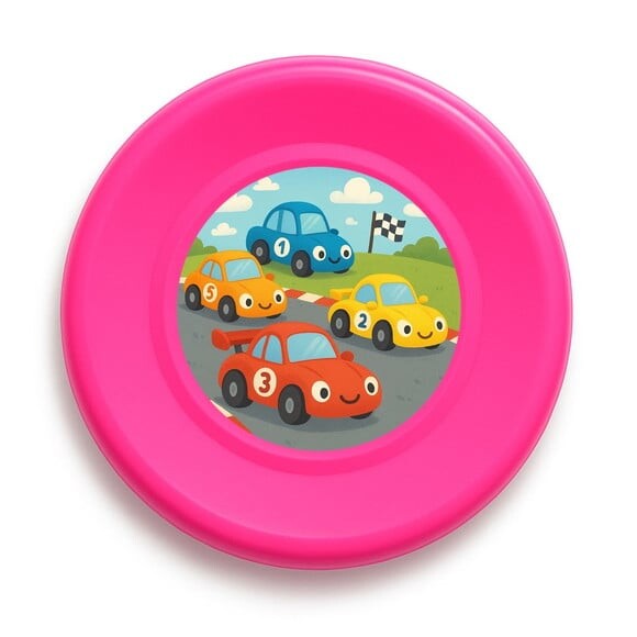 Disco de Arremesso Frisbee Carros de Corridas