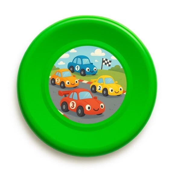 Disco de Arremesso Frisbee Carros de Corridas