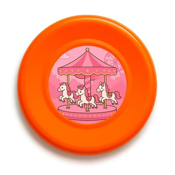 Disco de Arremesso Frisbee Carrossel Rosa