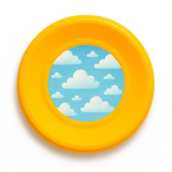 Disco de Arremesso Frisbee Céu Azul