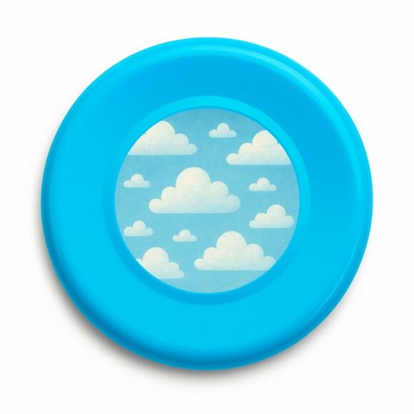 Disco de Arremesso Frisbee Céu Azul