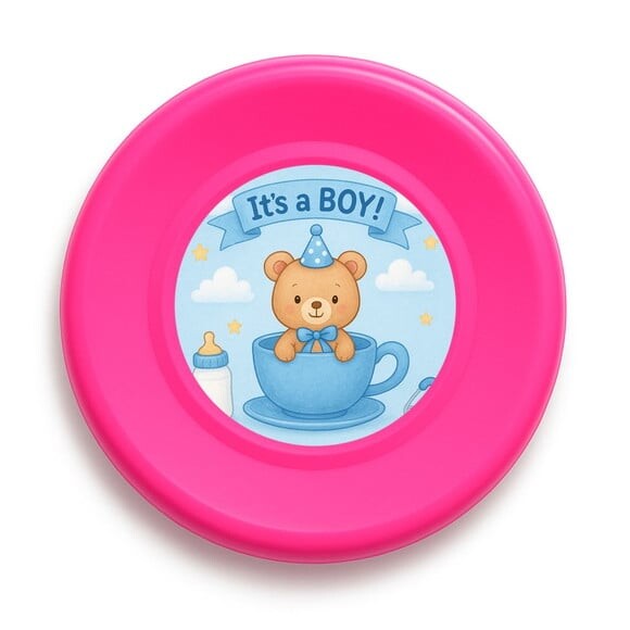 Disco de Arremesso Frisbee Chá de Bebê Menino