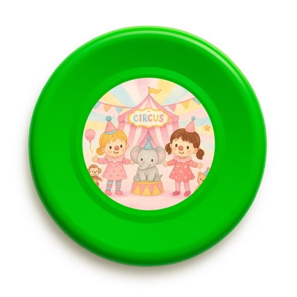 Disco de Arremesso Frisbee Circo Palhacinhas Aquarela
