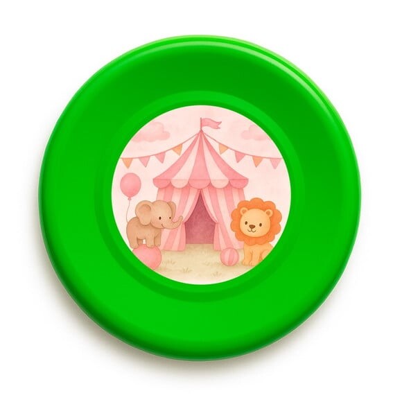 Disco de Arremesso Frisbee Circo Rosa Aquarela
