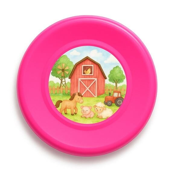 Disco de Arremesso Frisbee Fazendinha Aquarela