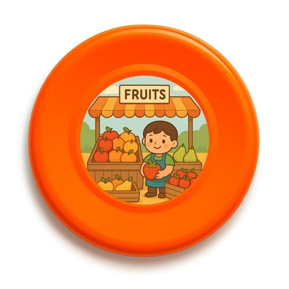 Disco de Arremesso Frisbee Feira de Frutas