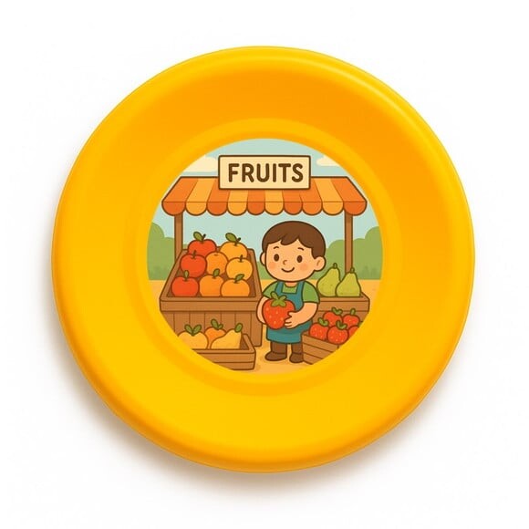 Disco de Arremesso Frisbee Feira de Frutas