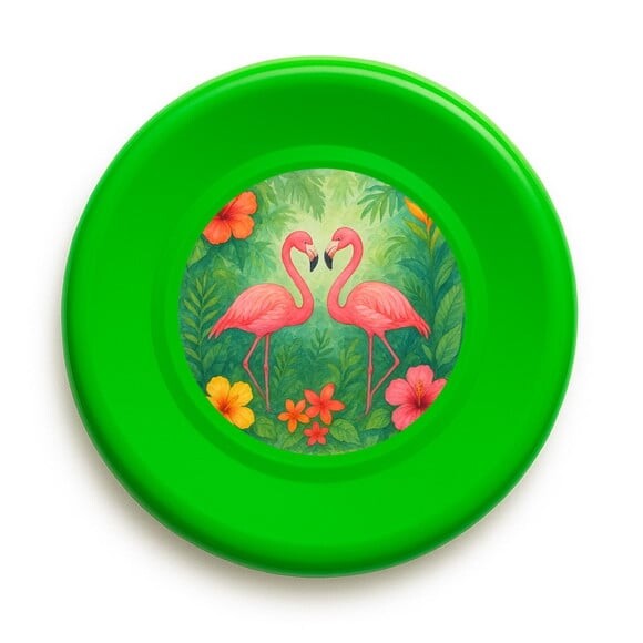 Disco de Arremesso Frisbee Flamingo Aquarela