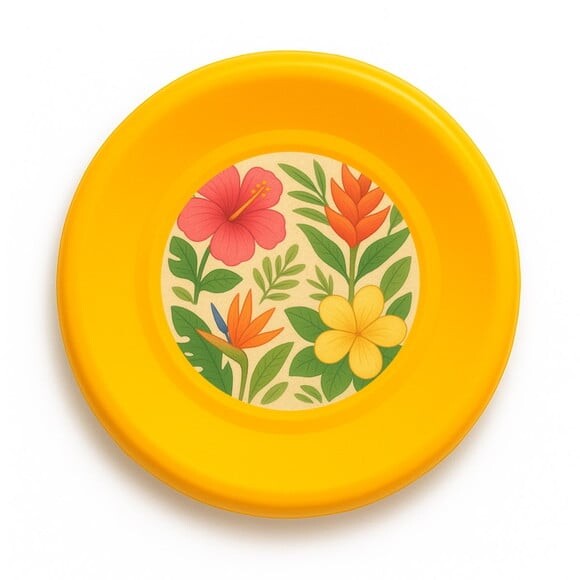 Disco de Arremesso Frisbee Flores Tropicais