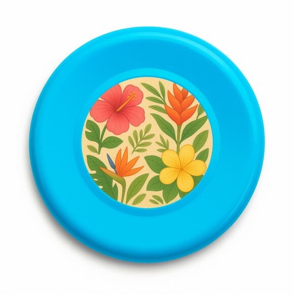 Disco de Arremesso Frisbee Flores Tropicais