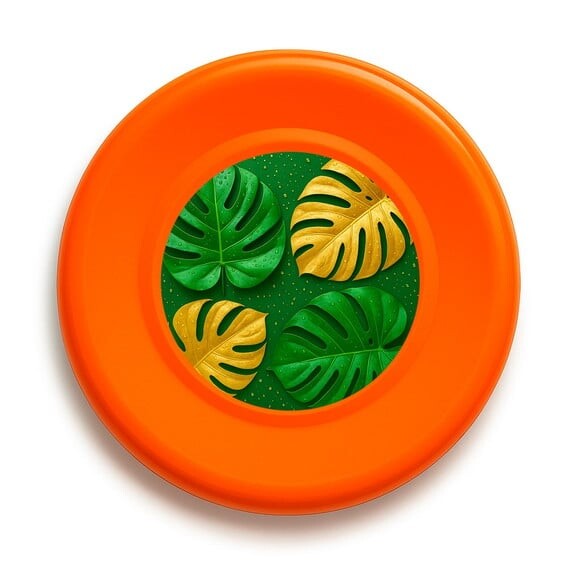 Disco de Arremesso Frisbee Folhas Costela-de-adão