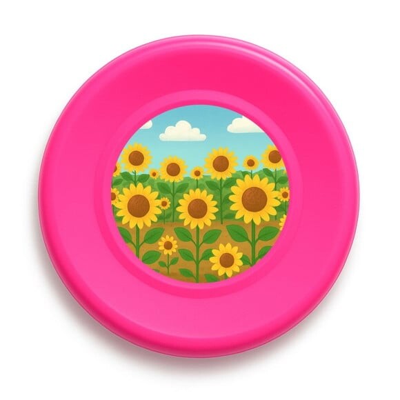 Disco de Arremesso Frisbee Girassóis