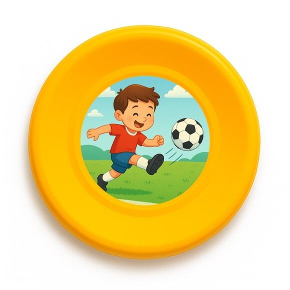 Disco de Arremesso Frisbee Jogador de Futebol