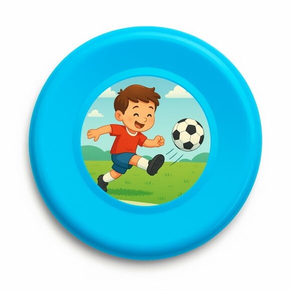 Disco de Arremesso Frisbee Jogador de Futebol