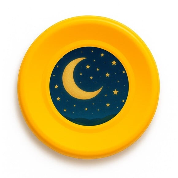 Disco de Arremesso Frisbee Lua e Estrelas