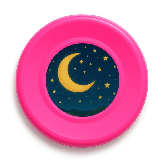 Disco de Arremesso Frisbee Lua e Estrelas