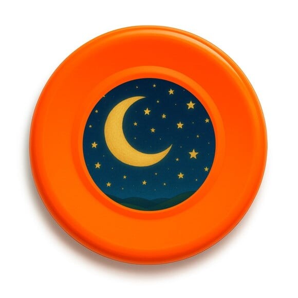 Disco de Arremesso Frisbee Lua e Estrelas