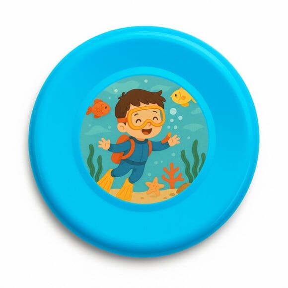 Disco de Arremesso Frisbee Menino Mergulhador