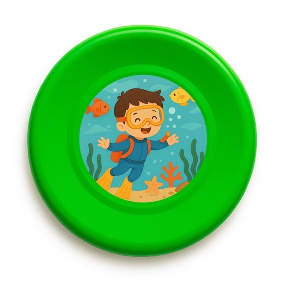 Disco de Arremesso Frisbee Menino Mergulhador