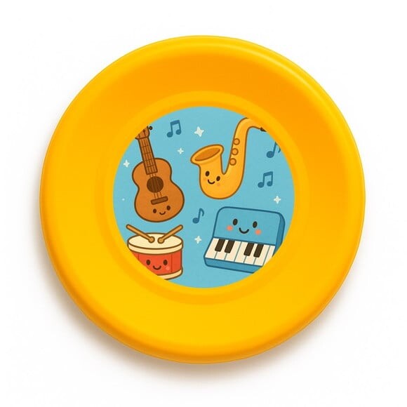 Disco de Arremesso Frisbee Músicas e Instrumentos
