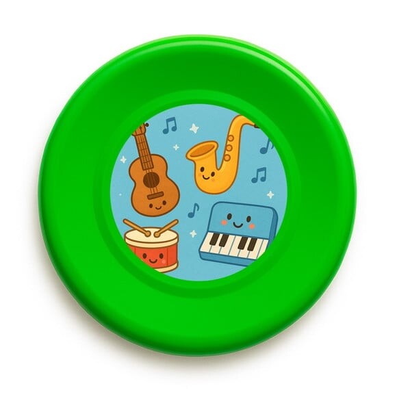 Disco de Arremesso Frisbee Músicas e Instrumentos