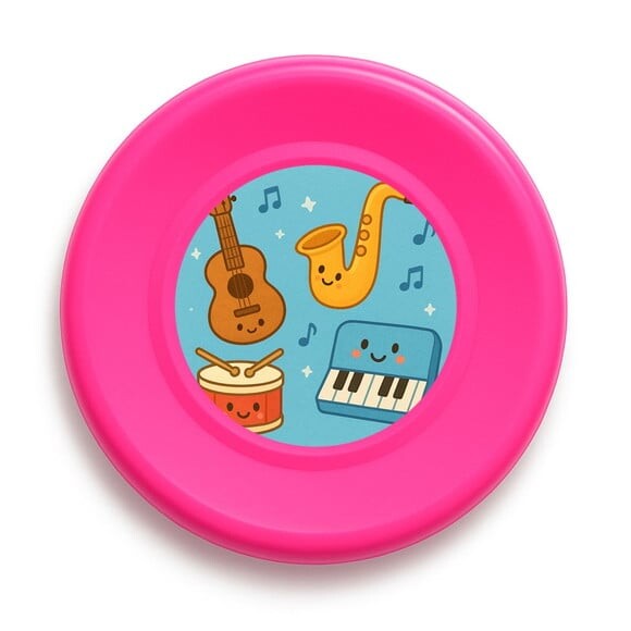 Disco de Arremesso Frisbee Músicas e Instrumentos