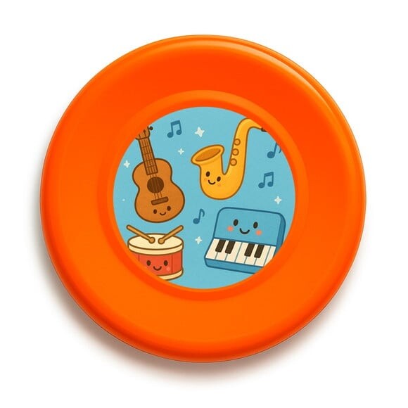 Disco de Arremesso Frisbee Músicas e Instrumentos