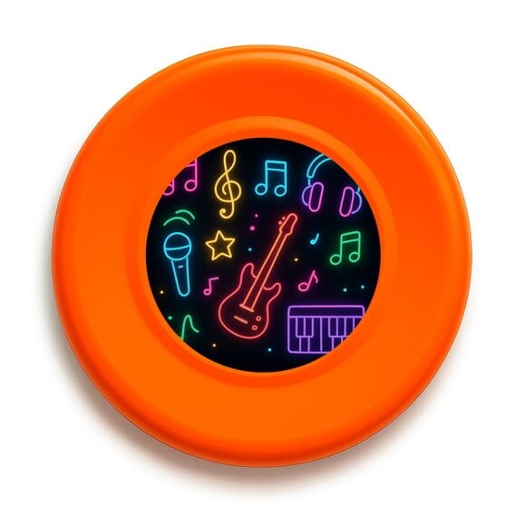 Disco de Arremesso Frisbee Neon Musical