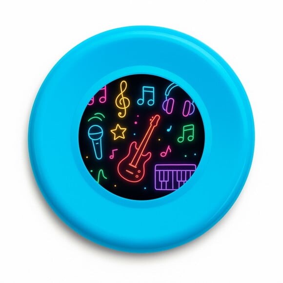 Disco de Arremesso Frisbee Neon Musical