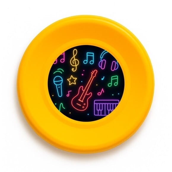 Disco de Arremesso Frisbee Neon Musical