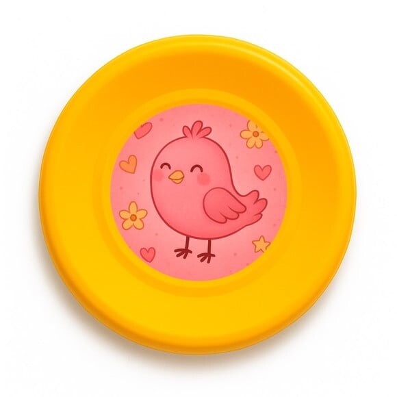 Disco de Arremesso Frisbee Passarinho Rosa