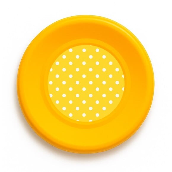 Disco de Arremesso Frisbee Poá Amarelo
