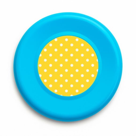 Disco de Arremesso Frisbee Poá Amarelo