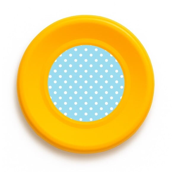 Disco de Arremesso Frisbee Poá Azul Bebê
