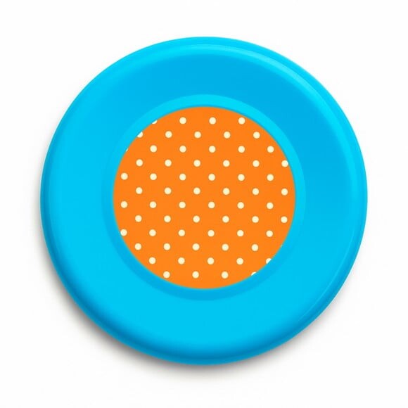 Disco de Arremesso Frisbee Poá Laranja