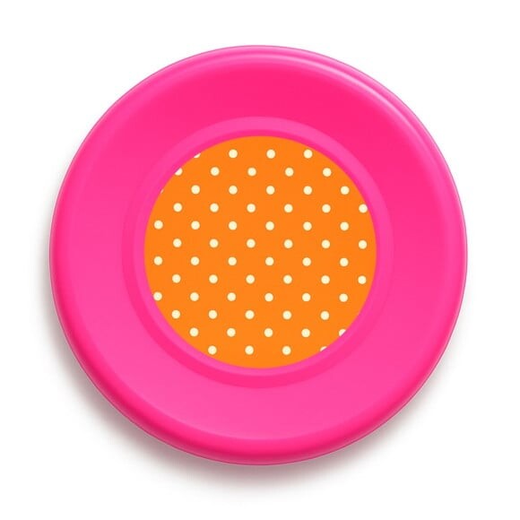 Disco de Arremesso Frisbee Poá Laranja