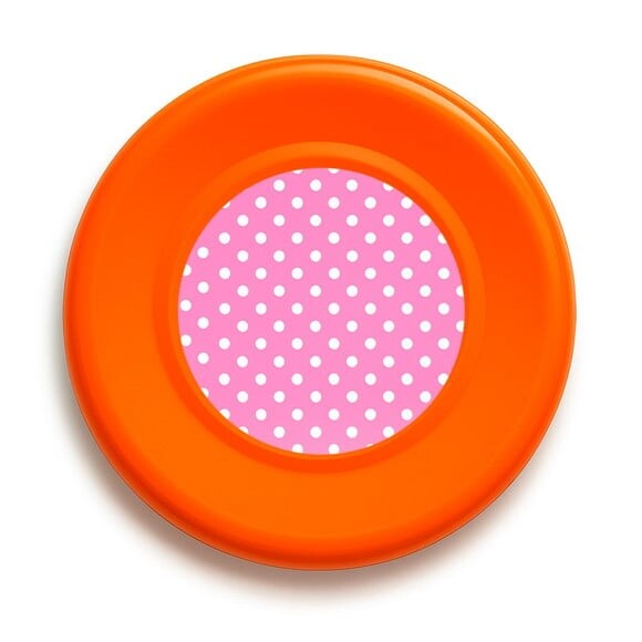Disco de Arremesso Frisbee Poá Rosa Pink