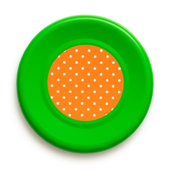 Disco de Arremesso Frisbee Poá Laranja