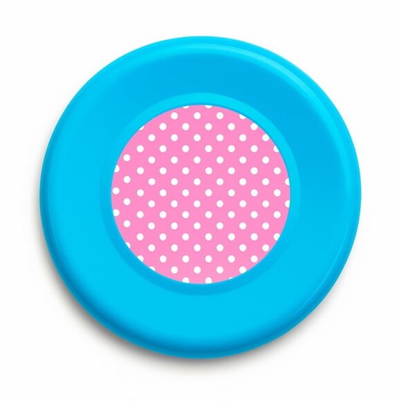 Disco de Arremesso Frisbee Poá Rosa Pink